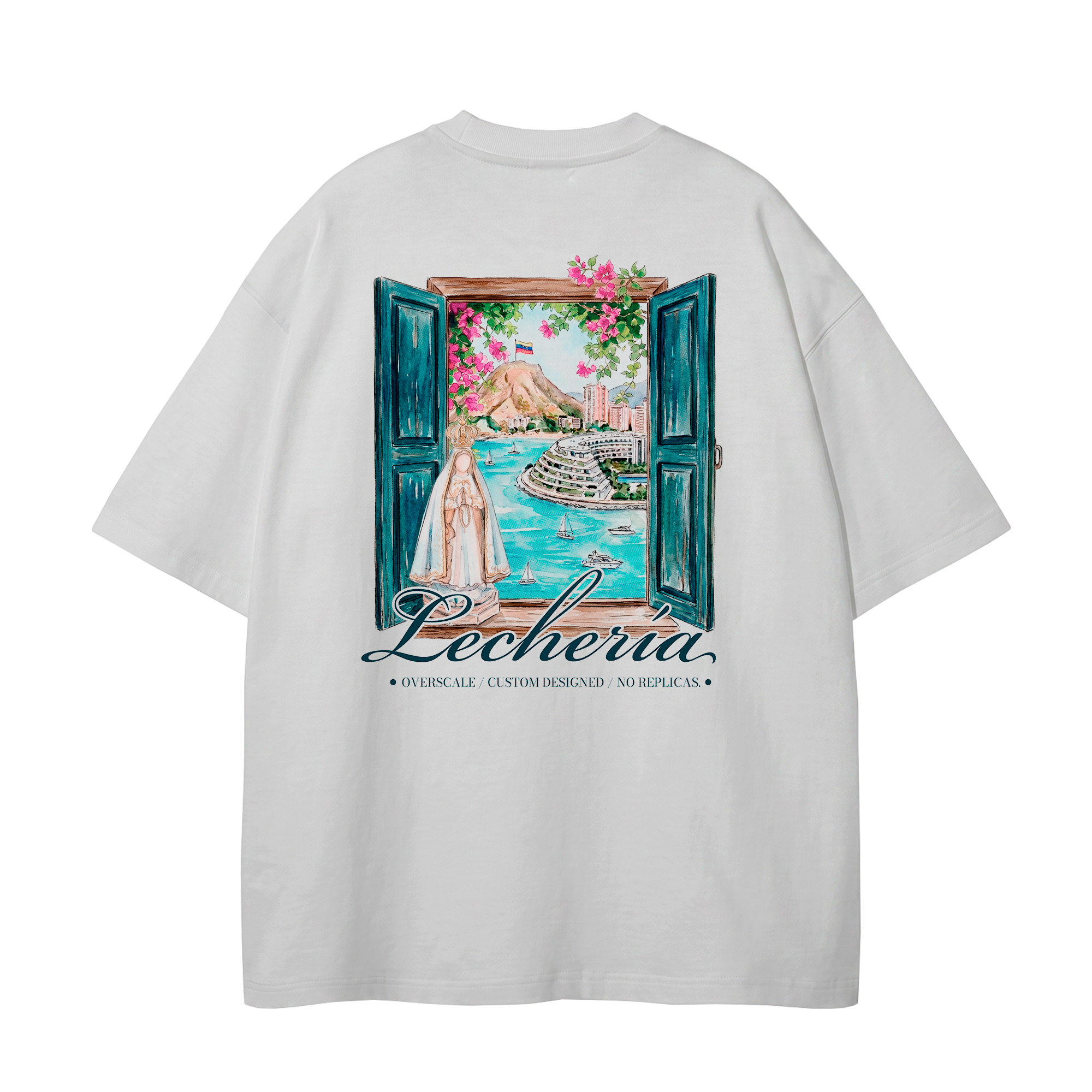 Franela oversize blanca Overscale Lechería